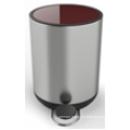 5L Round stainless steel pedal trash bin sanitary waste bin metal dustbin trash can metal container stainless